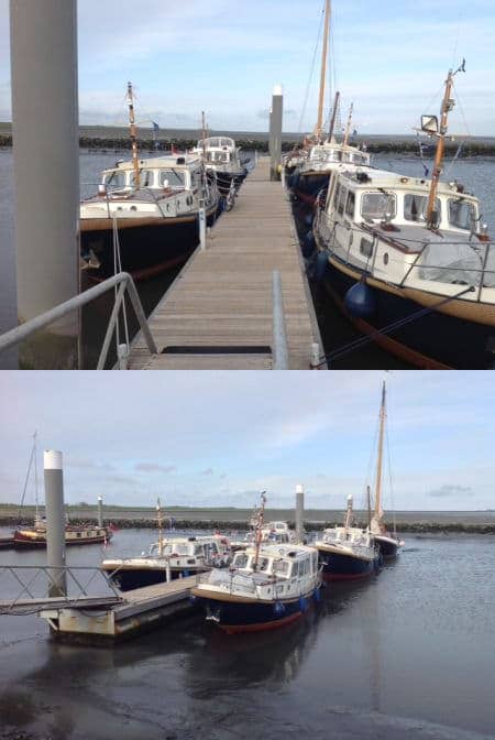 De steeds verder dichtslibbende jachthaven van Schiermonnikoog valt nu zowat droog