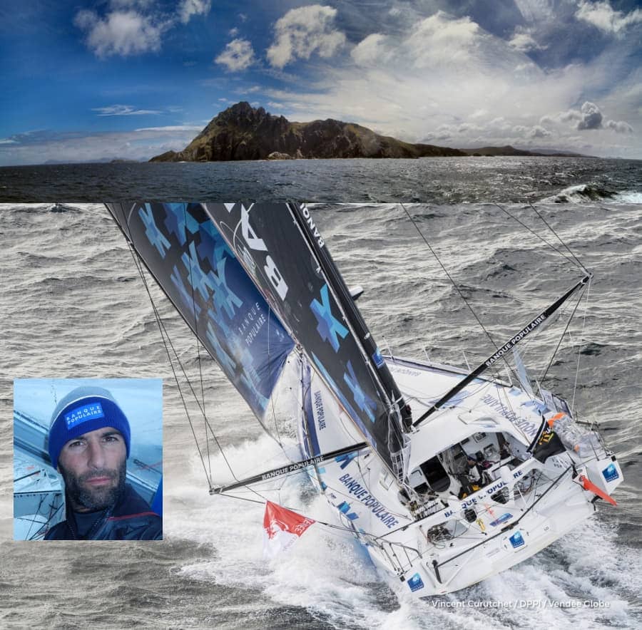 Kaap Hoorn in de recordtijd van 47 dagen... (foto Curutchet/DPPI/LeCleach/Vendée Globe)