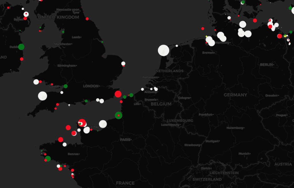 Vuurtorenkaart van Geodienst