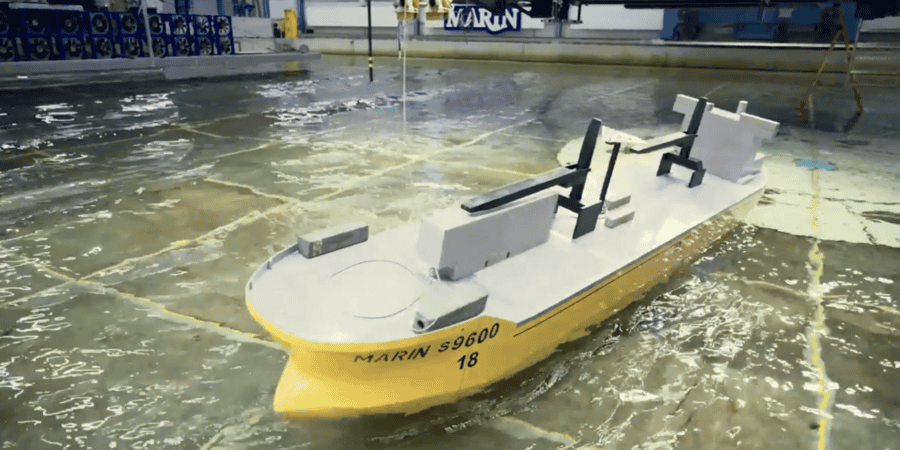 Proef in het MARIN
