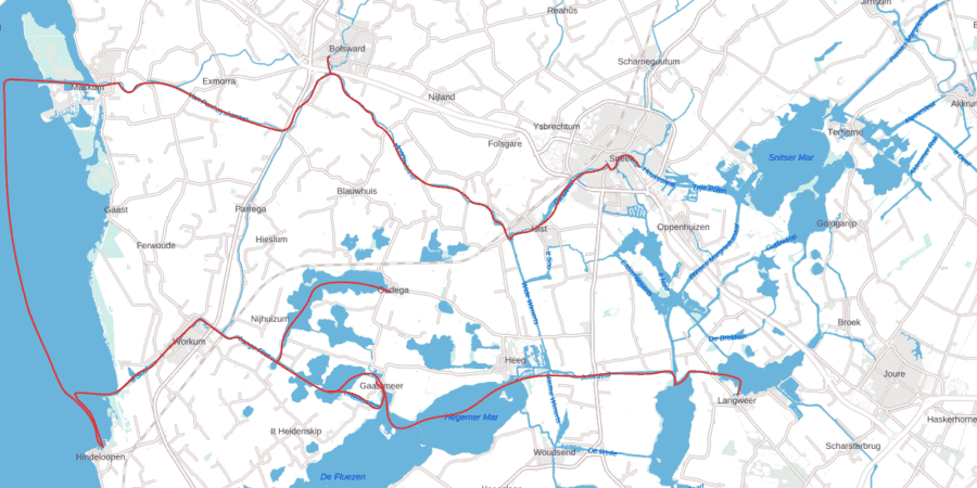 Vaarroute NO Friesland