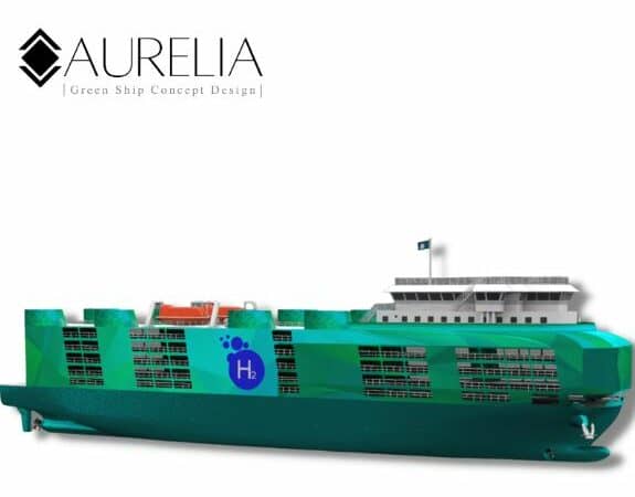 Aurelia krijgt goedkeuring voor ontwerp roro-schip op waterstof