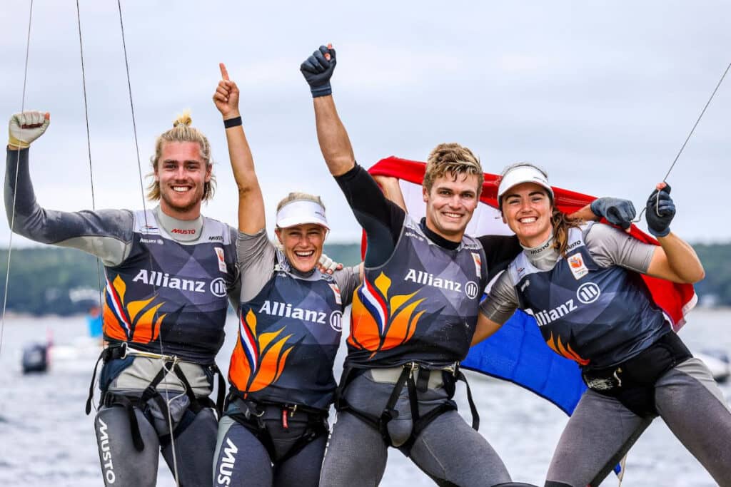 Gouden 49er-kwartet Van Aanholt/Duetz en Lambriex/Van de Werken genomineerd voor World Sailor of the Year 2022