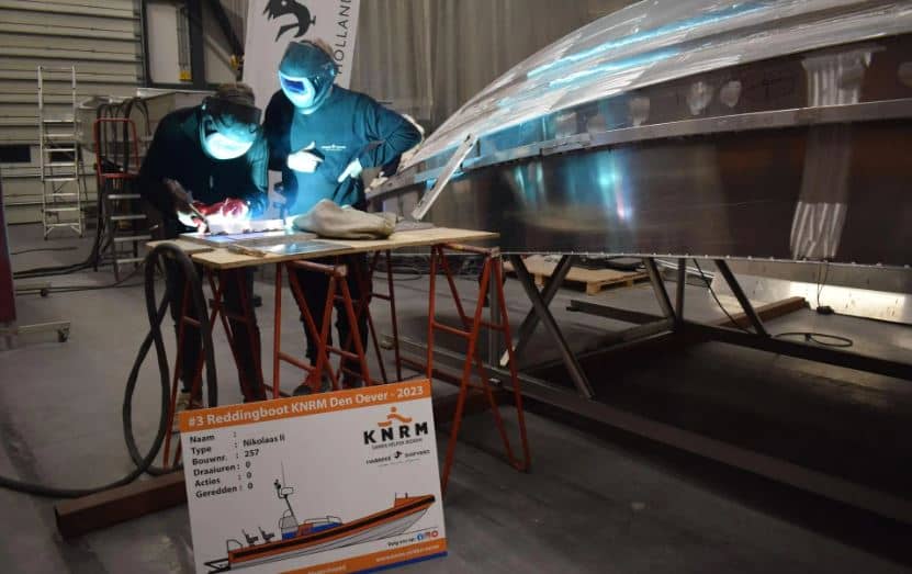 Nieuwbouw reddingboot KNRM Den Oever begonnen