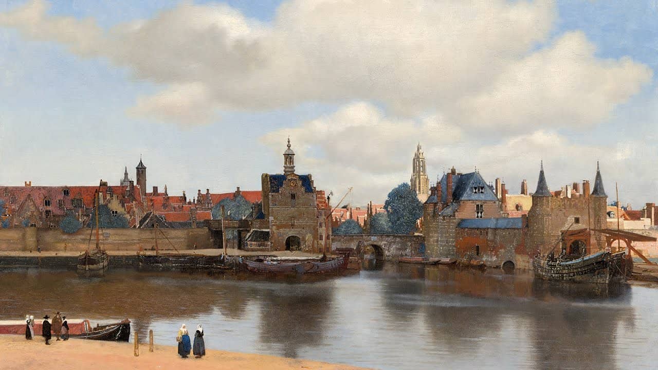 Zicht op Delft van Vermeer Zicht op Delft van Vermeer